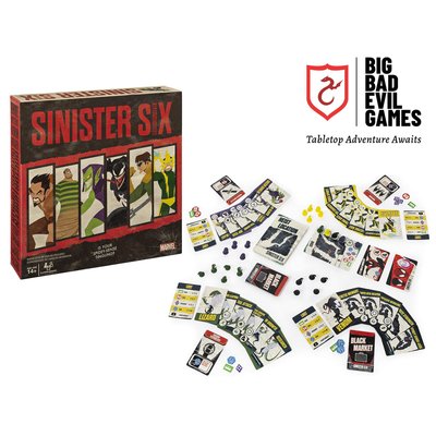 Marvel Sinister Six | Spider-Man Villains Heist Card and Board Game Game