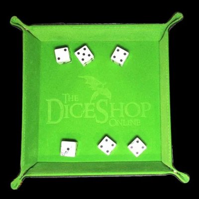 Folding Lime Green Dice Tray