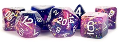Eternal Resin Polyhedral Dice Set | Purple, Blue
