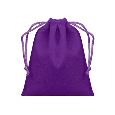 4" x 6" Velvet Dice Bag | Purple