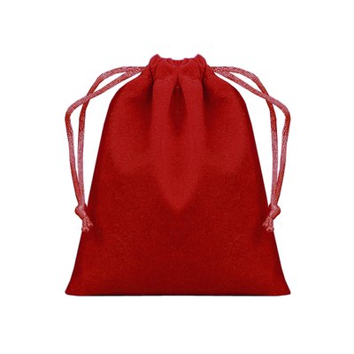 4" x 6" Velvet Dice Bag | Red