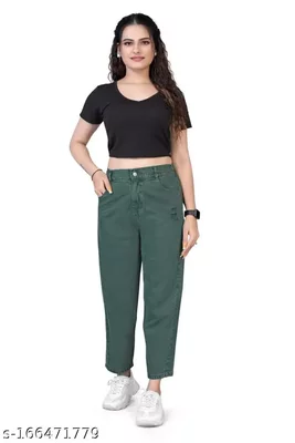 International Easy - Womens Boyfriend Jeans Green