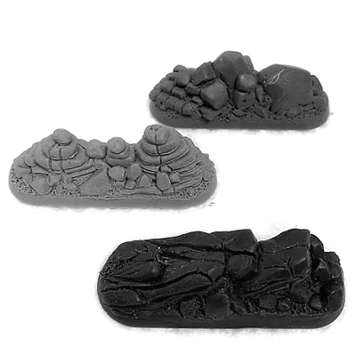 Rocky Outcrop Scatter Terrain x3 | Miniature Terrain