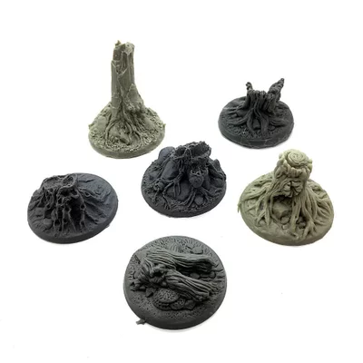 Treestump Scatter Terrain x6 | Miniature Terrain