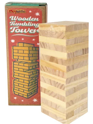 Mini Wooden Tumbling Tower Game | Travel Size