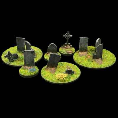 Pre-painted Old Grave Yard Set | Miniature Terrain