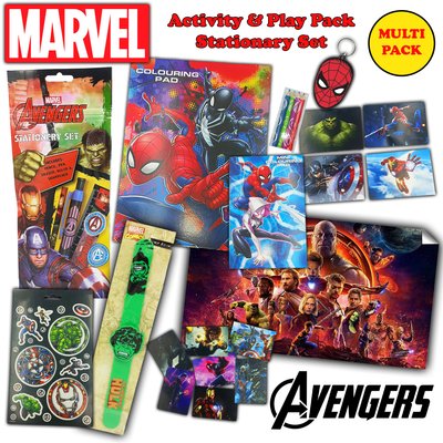 Marvel Avengers - Children's Stationery, Activity, Goodies Play Set