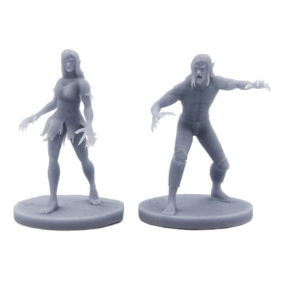 Vampire Spawn Set of 2 | D&D or Pathfinder Scale Miniature