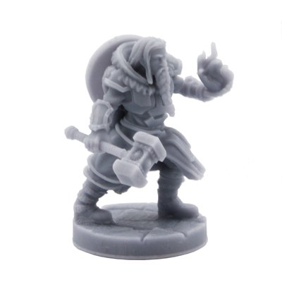 Dwarf Cleric Miniature | 32mm scale mini for tabletop RPG
