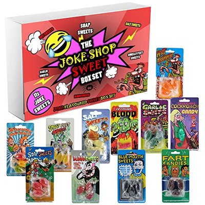 Joke Shop Trick Sweet/candy Box Set - 11 Packs of Prank Candies with 32 Assorted Pieces - Unforgettable Fun Pranks!