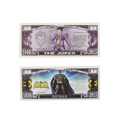 Batman & The Joker Collector's Million Dollar Notes