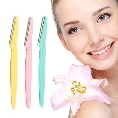 Facial Razors Face Razor for Peach Fuzz & Eyebrows | Dermaplaning Blades x3 pieces
