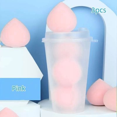 x3 Beautyblender set with reusable dishwasher safe drinks cup