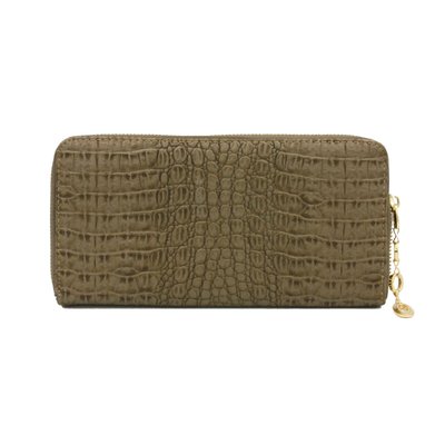 Crocodile Effect Zip Around Purse BNWT