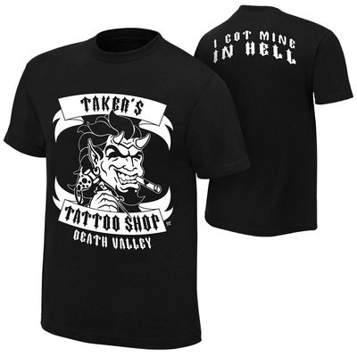 WWE The Undertaker "Taker's Tattoo Shop" T-Shirt - Black