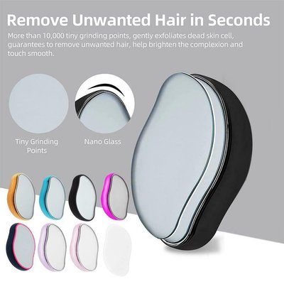 Crystal Hair Eraser | Safe Epilator - Reusable & Easy to Clean, Hair Removal Tool