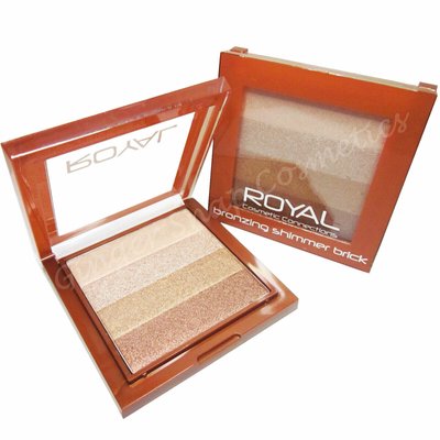 Royal Bronzer Bronzing Brick Stripy Shimmer Powder Bronze and Highlighter Contour