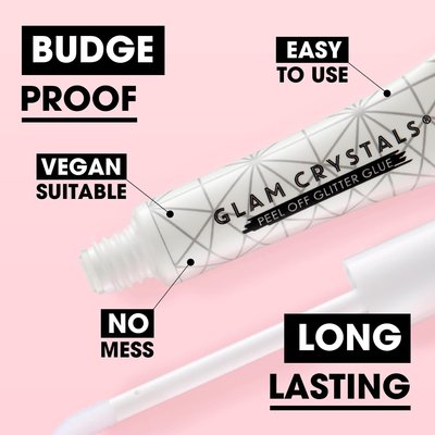COLLECTION Glam Crystals | PEEL OFF Glitter Glue | Fast & FREE Shipping