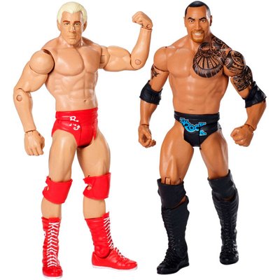 Battle Pack Wrestlemania 32 - Ric Flare & The Rock Action Figures