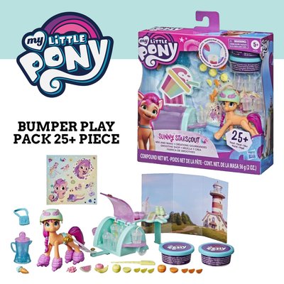 Hasbro My Little Pony A New Generation Movie - 25 Accessories and Pony Toy - Sunny Starscout