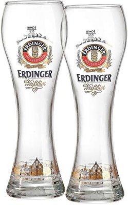 Wheat Beer Glasses Erdinger 0.5 L Set of 2