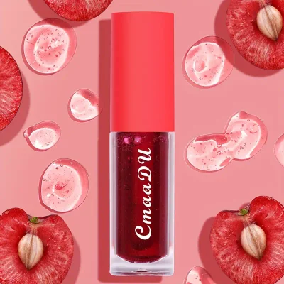 Cherry Flavor Color Changing Lip Glaze Natural Moisturizing Hydrating - Long Lasting