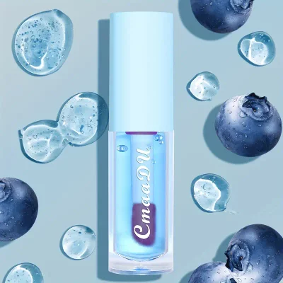 Blueberry Flavor Color Changing Lip Glaze Natural Moisturizing Hydrating - Long Lasting