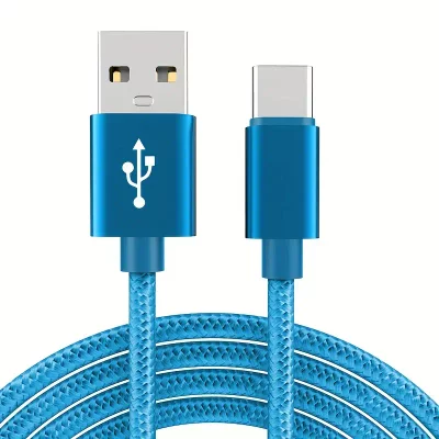 Super Fast Charging Cable: 120W 6A USB Type C Charging Cable - Blue 1m