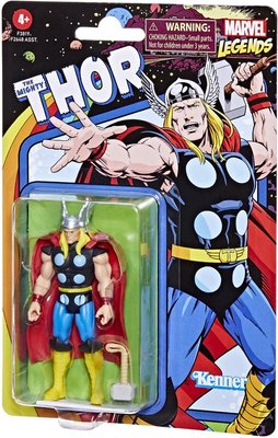 Marvel Hasbro Legends Series 3.75-inch Retro 375 Collection Thor Action Figure