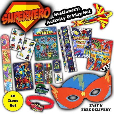 Superhero Stationery Activity & Play Set –Unleash the Inner Hero - Kids Gift Set