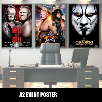 WWE - A2 Event Poster - SummerSlam - Hell In a Cell - Night of Champions