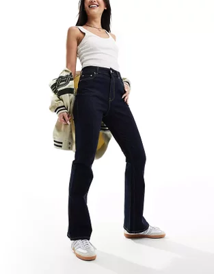 Ladies Umirta M03 Classic Bootcut Jeans - Black Blue