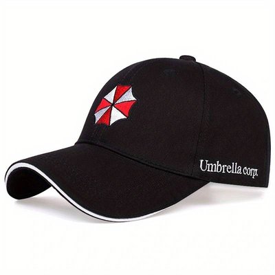 Black Resident Evil Umbrella Corp. Embroidered Baseball Cap