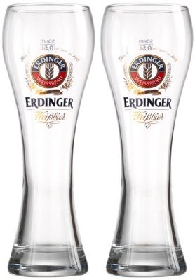 Erdinger Beer Glasses Half Litre (Set of 2)