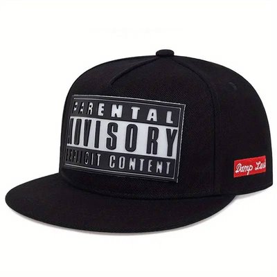 Parental Advisory Men's Black Snapback