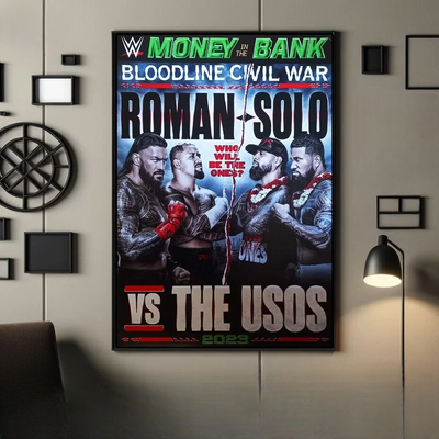 WWE Money In The Bank 2023 - Bloodline - A3 Official Event Poster - Unframed