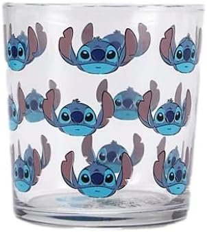 Disney - Lilo & Stitch Drinking Glass Cup | All Over Stitch