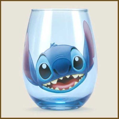 Disney - Lilo & Stitch Tumbler | Blue Drinking Novelty Glasses Gift