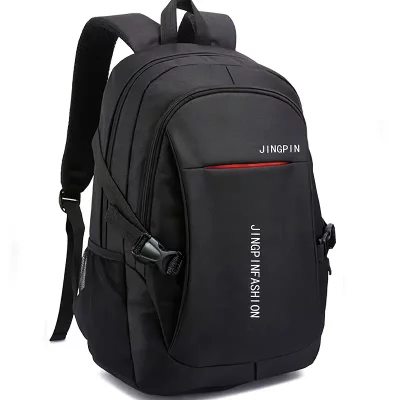 Black Stylish Mens Backpack - Large Capacity, Perfect for High School, College & Work