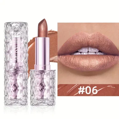 HUASURV Moisturising Shimmer Lipstick #06