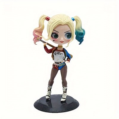 Harley Quinn Bobble Head Display Figurine with Display Stand