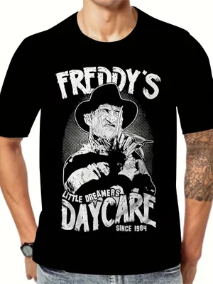Freddy's Daycare Men's Graphic T-Shirt - Black Mens Large