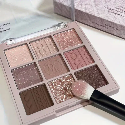 Luxurious 9 Colours Mauve Eyeshadow Palette