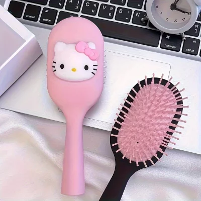Pink Hello Kitty Portable Detangling Hair Brush