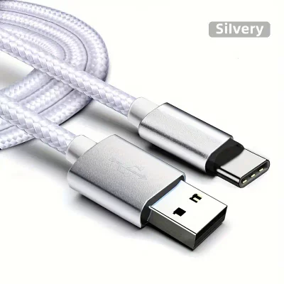 Fast Charging USB Type C Charging Cable 1m - Silver