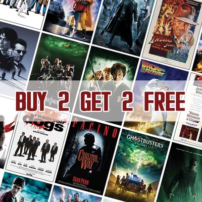 Classic & New – Blockbuster Movie Posters | Official Cinema Wall Art – A4 A3