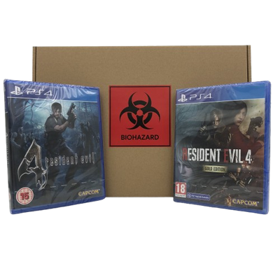 Resident Evil 4 Remaster + Resident Evil 4 Remake Gold (PS4) COMPLETE Edition