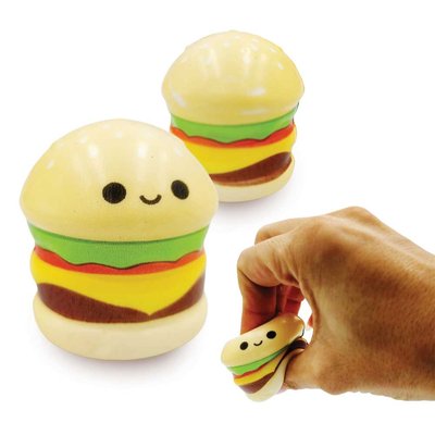 Hamburger Stress Ball - Squishy Fidget Toy for Anxiety - 5 cm