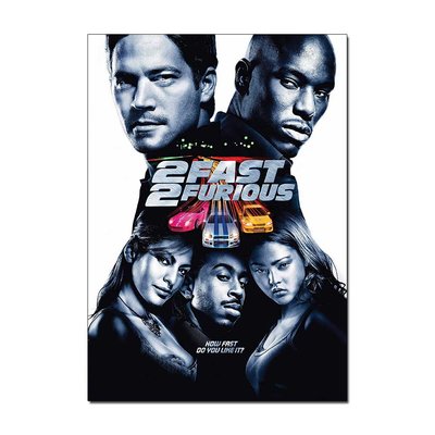 2 Fast 2 Furious Resurrections Movie Poster | Official Cinema Wall Art - A4 A3