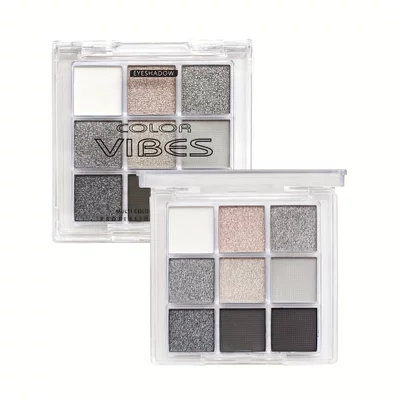 Color Vibes 9-color Grey Eyeshadow Palette